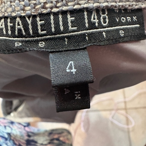 Lafayette 148 New York Gray Belted Blazer - Picture 7 of 16